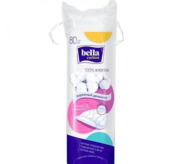 Подушечки ватные Bella cotton 80шт// купить с доставкой в Канске