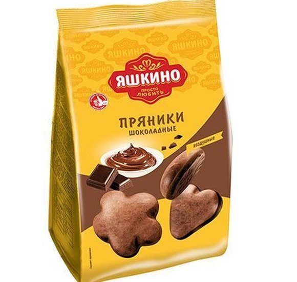 Пряники Яшкино 350г шоколадный купить с доставкой в Канске