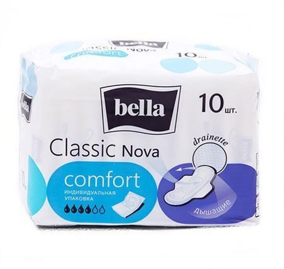 Прокладки Bella Classic Nova Komfort 10шт купить с доставкой в Канске