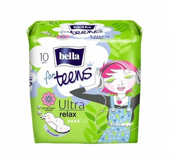 Прокладки Bella for teens ultra relax deo 10шт купить с доставкой в Канске
