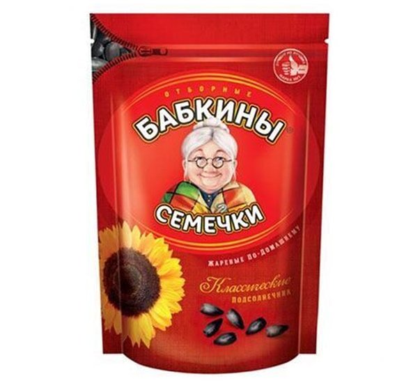 Семечки Бабкины жареные 500г 1/8 купить с доставкой в Канске
