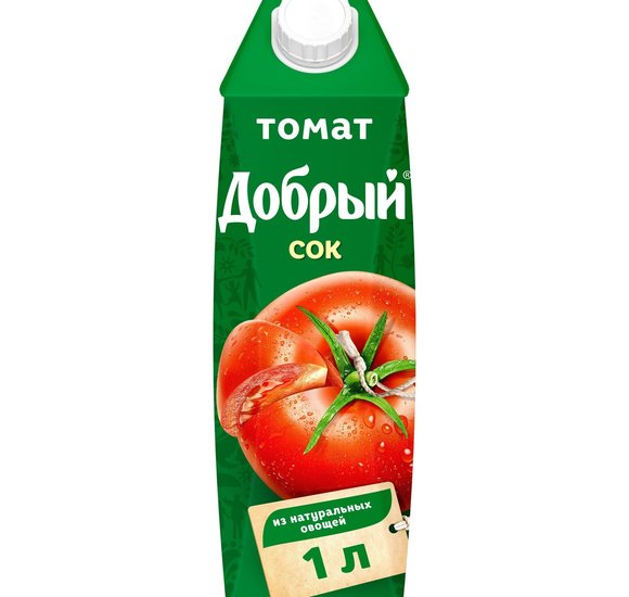 Сок Добрый Томат 1л купить с доставкой в Канске