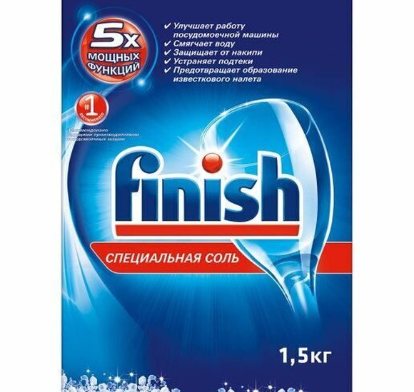 Соль Finish против накипи для посуд машин 1,5кг купить с доставкой в Канске