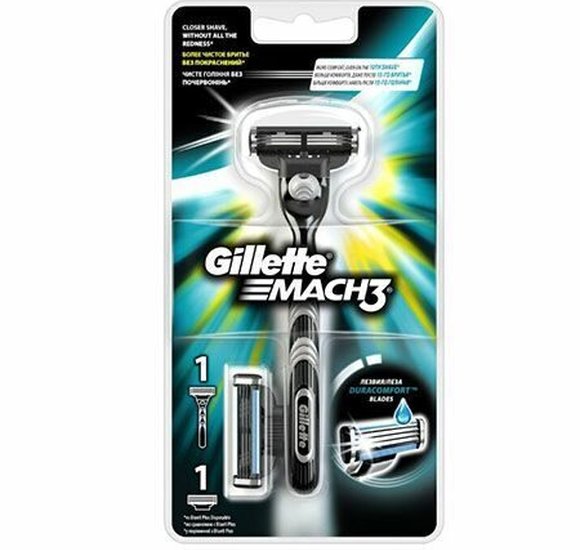 Станок Gillette Mach3 и 2 кассеты купить с доставкой в Канске