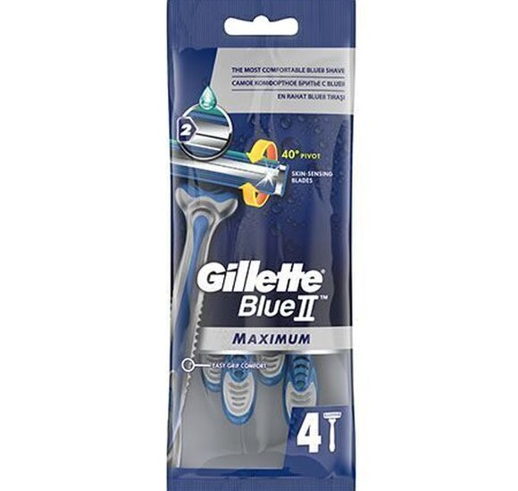 Станок одноразовый Gillette Blue II Maximum 4шт купить с доставкой в Канске