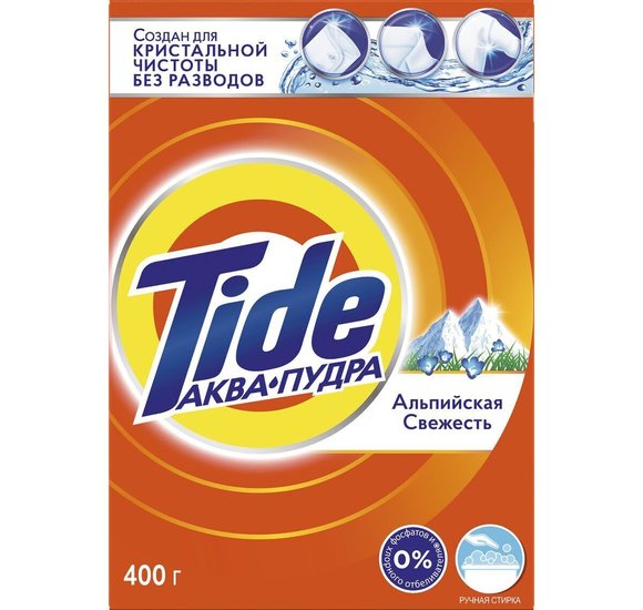 Стир порошок Tide 400г Альпийская Свежесть купить с доставкой в Канске