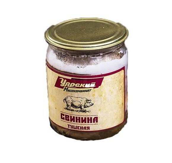 Свинина тушеная в/с ГОСТ 500г УМК ст/б купить с доставкой в Канске