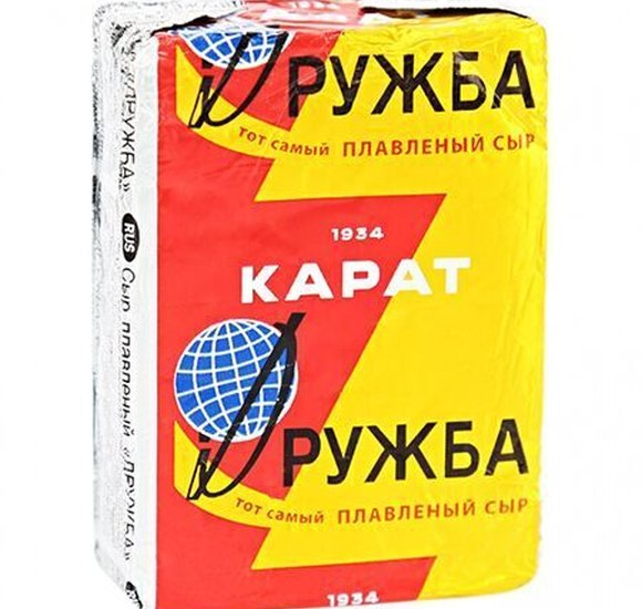 Сыр Карат Дружба плавленый фольга 55% 90г БЗМЖ купить с доставкой в Канске
