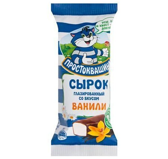 Сырок глазированный Простоквашино со вкусом ванили 23% 40г БЗМЖ купить с доставкой в Канске
