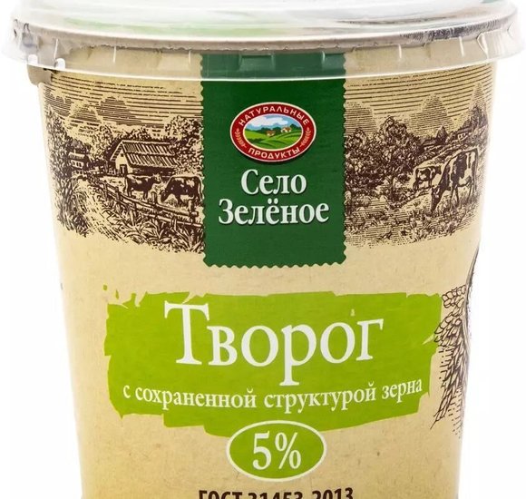 Творог Село Зеленое 5% 200г БЗМЖ купить с доставкой в Канске