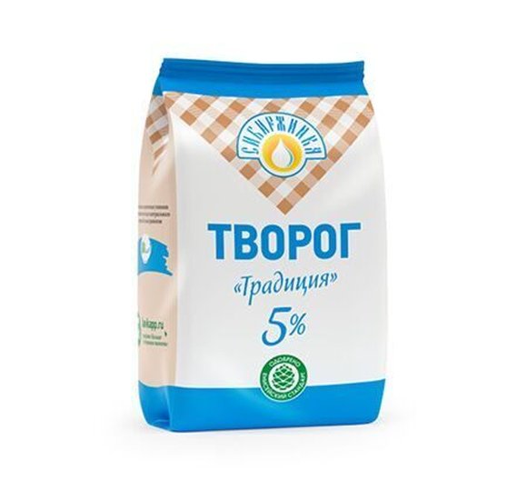Творог Сибиржинка Традиция 5% 500г БЗМЖ купить с доставкой в Канске