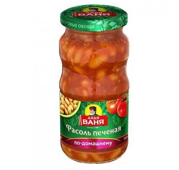 Закуска Фасоль Дядя Ваня печеная по-домашнему 480г купить с доставкой в Канске