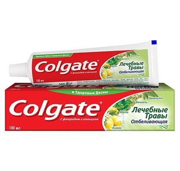 Зубная паста Colgate Лечебные травы Отбеливающая 100мл купить с доставкой в Канске