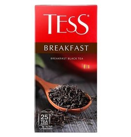 Фото товара Чай Tess черный 25пак по 1.8г Breakfast