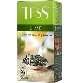 Фото товара Чай Tess зеленый 25пак по 1,5г Lime