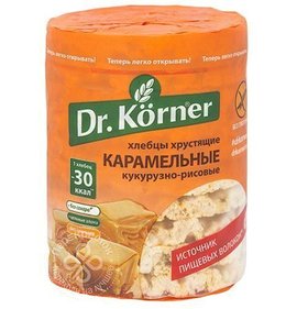 Фото товара Хлебцы Dr.Korner 90г Кукурузно-рисовые карамельные