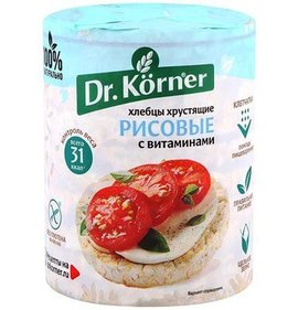 Фото товара Хлебцы Dr Korner 100г рисовые с витаминами