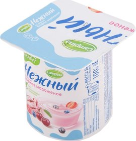 Фото товара Йогурт Нежный Ягодное мороженое 1.2% 100г БЗМЖ