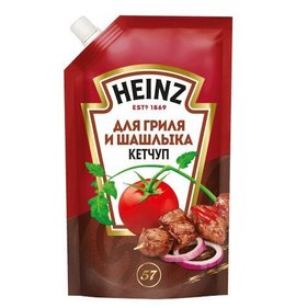 Фото товара Кетчуп Heinz для гриля и шашлыка 320г м/у