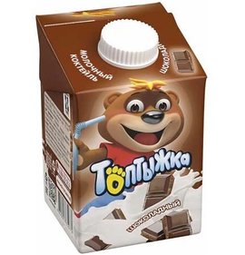 Фото товара Коктейль молочный Топтыжка шоколадный 3.2% 500г БЗМЖ