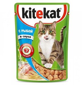 Фото товара Корм для кошек Китикет Рыба в соусе 85г