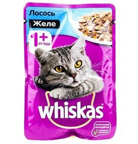 Фото товара Корм для кошек Вискас Желе лосось 75г