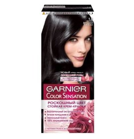 Фото товара Краска для волос Garnier Color Sensation 1.0 Драгоценный черный агат