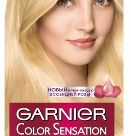 Фото товара Краска для волос Garnier Color Sensation Е0 Ультра блонд