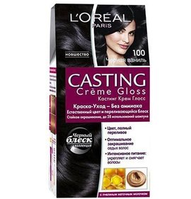 Фото товара Краска для волос Loreal Casting 100 Черная ваниль