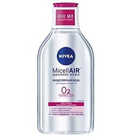 Фото товара Мицеллярная вода Nivea Micell Air Дыхание кожи для сухой и чувств кожи 400мл