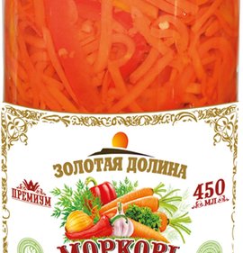 Фото товара Морковь Золотая долина по-корейски Пикантная 450мл
