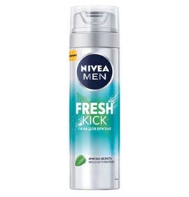 Фото товара Пена для бритья Nivea for Men Fresh Kick 200мл Мята и Кактусовая вода