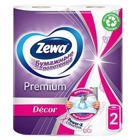 Фото товара Полотенце бумажное Zewa Premium 2сл 2шт