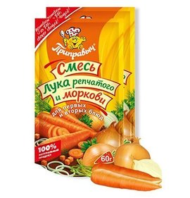 Фото товара Приправа Приправыч Смесь лука репчатого и моркови 60г