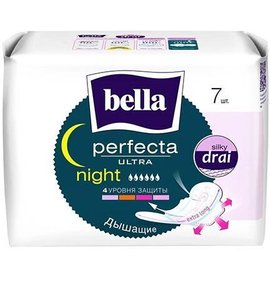 Фото товара Прокладки Bella Perfecta Ultra night silky drai 7шт