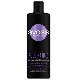 Фото товара Шампунь Syoss Full Hair 5 Для тонких и лишенных густоты волос 450мл