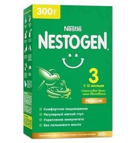 Фото товара Смесь Nestlle NESTOGEN 3 молочная с пребиотиками 300г