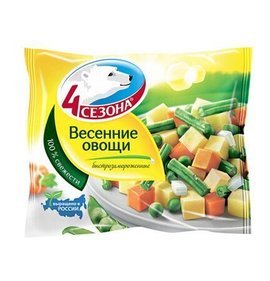 Фото товара Смесь Весенние овощи 4 Сезона 400г