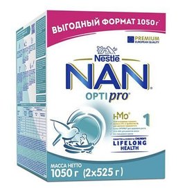 Фото товара Смесь сухая Nestle NAN 1 Optipro 2х525г
