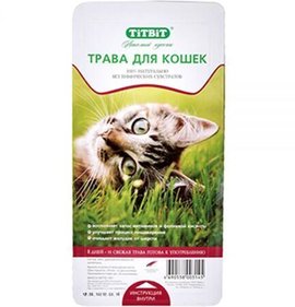 Фото товара Трава для кошек Titbit Овес