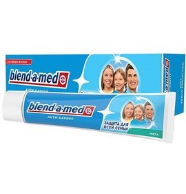 Фото товара Зубная паста Blend-a-med Анти-кариес Защита для всей семьи Мята 100мл