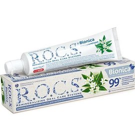 Фото товара Зубная паста ROCS Bionica Отбеливающая 74г